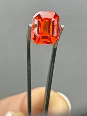 Certified Tangerine Orange Sapphire